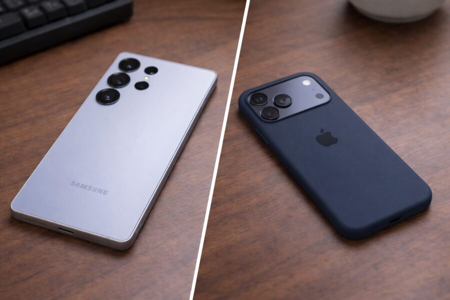 【比較】Galaxy S25 UltraとiPhone 17 Pro Maxのスペック差は？違いと選び方を解説！